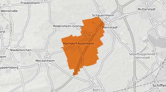 Mietspiegelkarte Hochdorf Assenheim